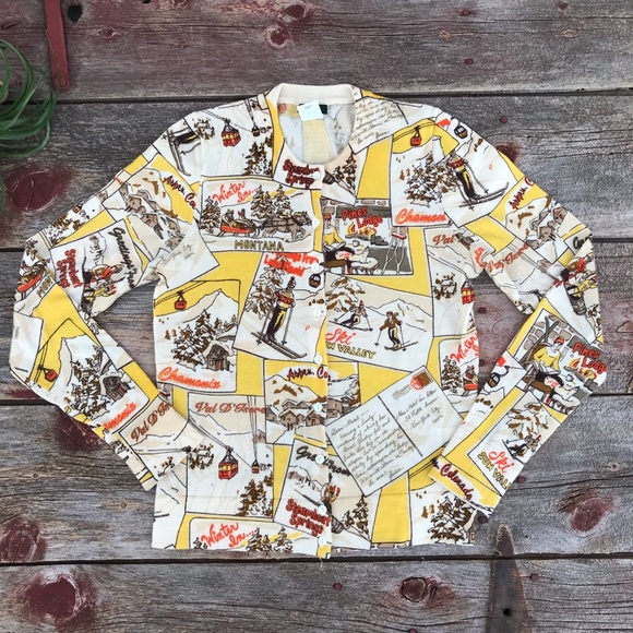 J. Crew Sweaters - 🍀🌸 J.Crew Postcard Ski Cardigan🌸🍀